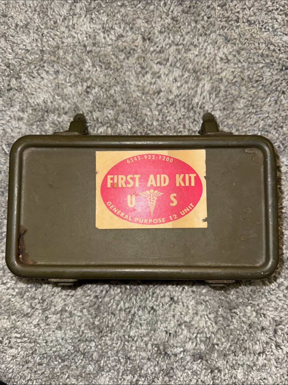 US Military Style Olive Green First Aid Kit Case